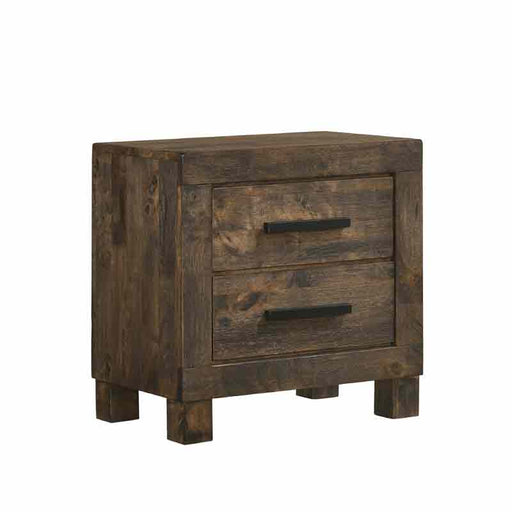 Coaster Furniture - Woodmont 2 Drawer Nightstand in Rustic Golden Brown - 222632 - GreatFurnitureDeal