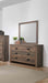 Coaster Furniture - Frederick Dresser and Mirror Weathered Oak - 222964 - GreatFurnitureDeal