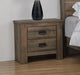 Coaster Furniture - Frederick 2-Drawer Nightstand Weathered Oak - 222962 - GreatFurnitureDeal