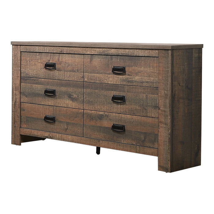 Coaster Furniture - Frederick 6-Drawer Dresser Weathered Oak - 222963