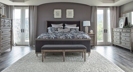 Coaster Furniture - Alderwood 4-Piece Eastern King Bedroom Set French Grey - 223121KE-S4 - GreatFurnitureDeal
