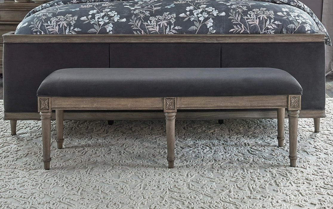 Coaster Furniture - Alderwood Upholstered Bench French Grey - 223126