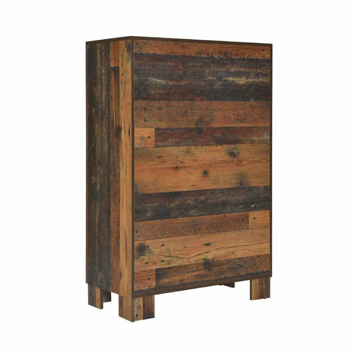 Coaster Furniture - Sidney 5 Drawer Chest in Rustic Pine - 223145 - GreatFurnitureDeal