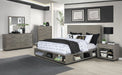 Coaster Furniture - Derbyshire Eastern King Storage Bed Grey Oak - 223201KE - GreatFurnitureDeal