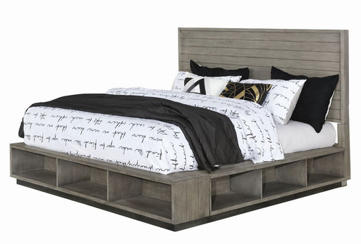 Coaster Furniture - Derbyshire Eastern King Storage Bed Grey Oak - 223201KE - GreatFurnitureDeal