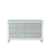 Coaster Furniture - Gunnison 6-Drawer Dresser Silver Metallic - 223213 - GreatFurnitureDeal