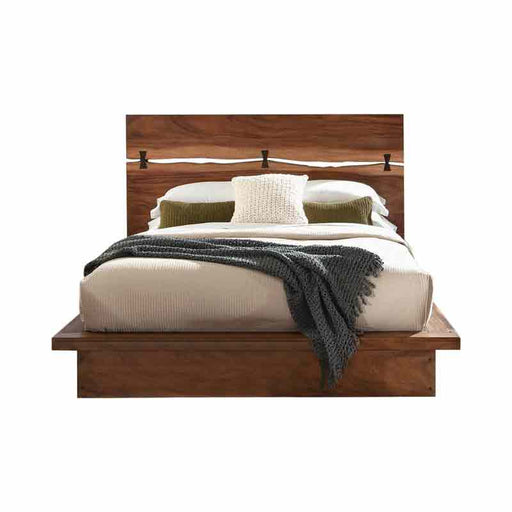 Coaster Furniture - Winslow Queen Bed Smokey Walnut And Coffee Bean - 223250Q - GreatFurnitureDeal