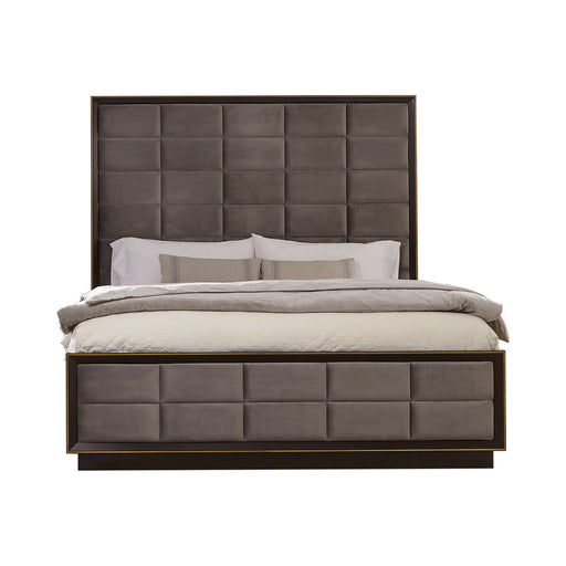 Coaster Furniture - Durango California King Upholstered Bed Smoked Peppercorn And Grey - 223261KW - GreatFurnitureDeal
