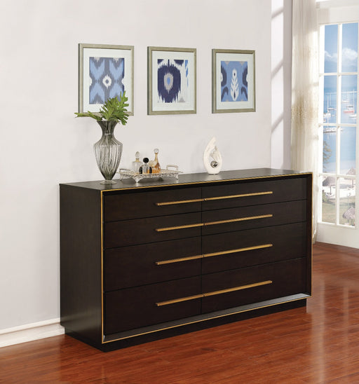Coaster Furniture - Durango 8-Drawer Dresser Smoked Peppercorn - 223263 - GreatFurnitureDeal