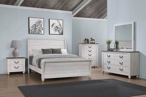 Coaster Furniture - Stillwood 5 Piece California King Panel Bedroom Set in Vintage Linen - 223281KW-S5 - GreatFurnitureDeal