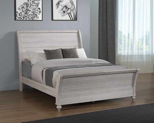 Coaster Furniture - Stillwood California King Sleigh Panel Bed in Vintage Linen - 223281KW - GreatFurnitureDeal