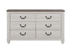 Coaster Furniture - Stillwood 6 Drawer Dresser in Vintage Linen - 223283 - GreatFurnitureDeal
