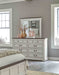 Coaster Furniture - Hillcrest Rectangular Dresser with Mirror Dark Rum And White - 223354 - GreatFurnitureDeal