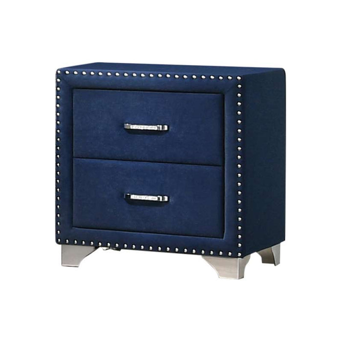 Coaster Furniture - Melody 2 Drawer Nightstand in Blue - 223372 - GreatFurnitureDeal