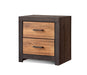 Coaster Furniture - Dewcrest 2-Drawer Nightstand Caramel And Licorice - 223452 - GreatFurnitureDeal