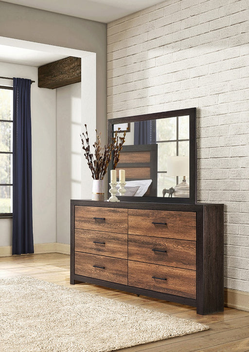 Coaster Furniture - Dewcrest Dresser and Mirror Caramel And Licorice - 223454 - GreatFurnitureDeal
