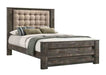 Coaster Furniture - Ridgedale Tufted Headboard Queen Bed in Brown and Latte - 223481Q - GreatFurnitureDeal