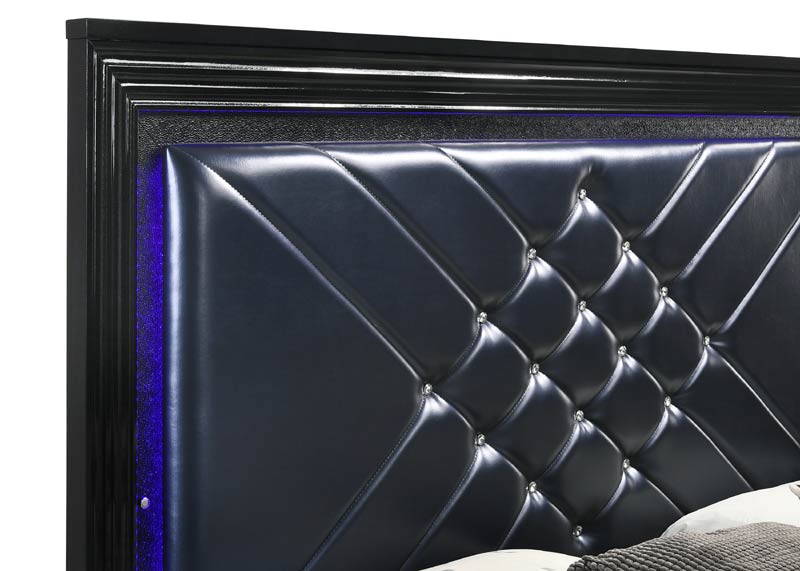 Coaster Furniture - Penelope Eastern King Bed in Black - 223571KE