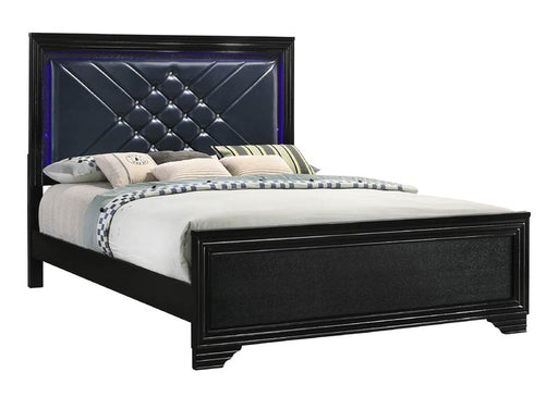 Coaster Furniture - Penelope Queen Bed in Black - 223571Q - GreatFurnitureDeal