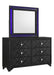 Coaster Furniture - Penelope 6 Drawer Dresser with Mirror in Black - 223573-74 - GreatFurnitureDeal