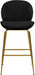Meridian Furniture - Paris Counter Stool in Black (Set of 2) - 787Black-C - GreatFurnitureDeal