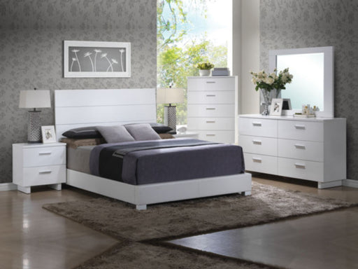 Acme Furniture - Lorimar 5 Piece Bedroom Eastern King Bed Set in White - 22627EK-5SET - GreatFurnitureDeal