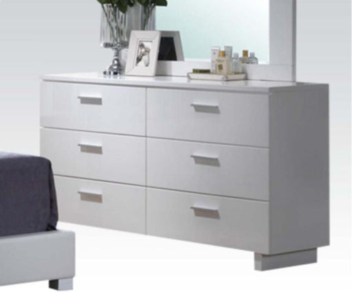 Acme Furniture - Lorimar 6 Drawer Dresser in White - 22635 - GreatFurnitureDeal
