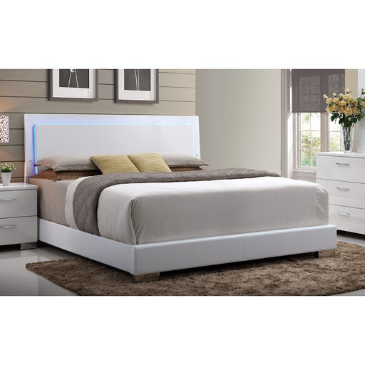 Acme Furniture - Lorimar Eastern King Bed (HB w-LED) in White - 22637EK - GreatFurnitureDeal