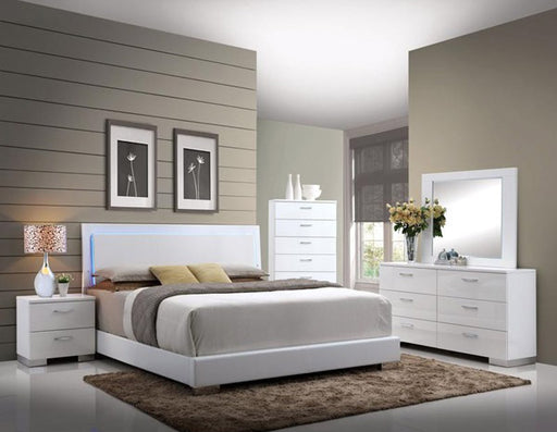 Acme Furniture - Lorimar 5 Piece Queen Bedroom Set in White - 22640Q-5SET - GreatFurnitureDeal