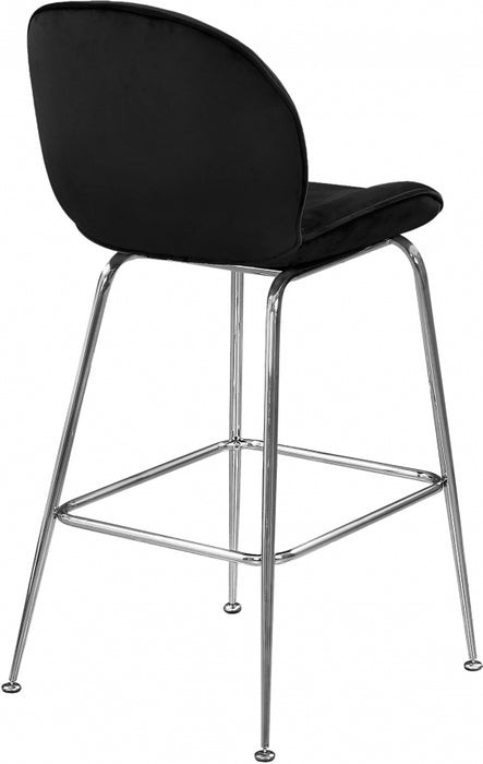 Meridian Furniture - Paris Counter Stool Set Of 2 in Black - 788Black-C - GreatFurnitureDeal