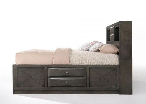 Acme Furniture - Ireland 6 Piece Queen Bedroom Set in Gray Oak - 22700Q-6SET - GreatFurnitureDeal