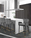 Meridian Furniture - Luxe Velvet Counter Stool Set of 2 in Grey - 792Grey-C - GreatFurnitureDeal