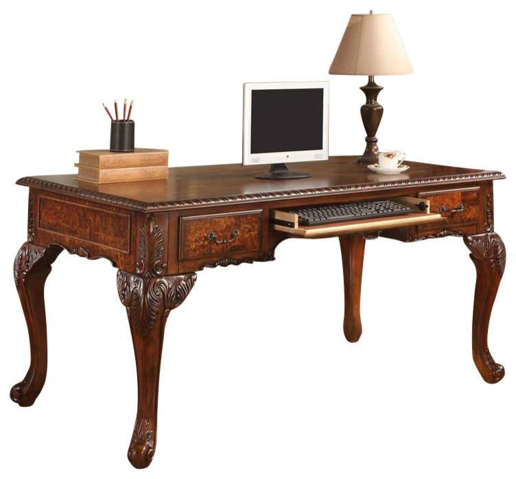 Mariano Furniture - CD100 Computer Desk in Walnut - BMCD100 - GreatFurnitureDeal