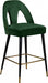 Meridian Furniture - Akoya Velvet Counter Stool Set of 2 in Green - 795Green-C - GreatFurnitureDeal