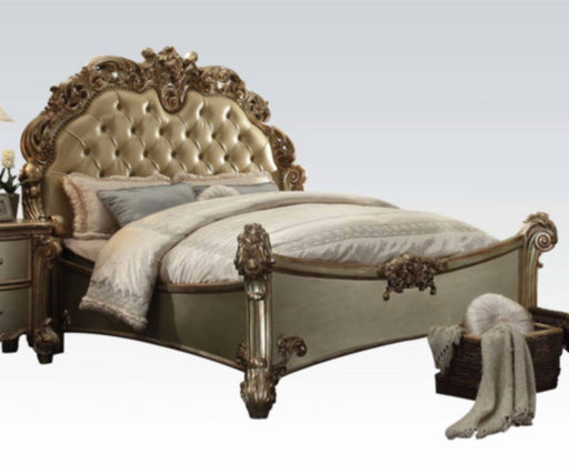 Acme Furniture - Vendome Wood Queen Bed in Gold - 23000Q