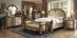 Acme Furniture - Vendome 5 Piece Bedroom Queen Bed Set in Gold - 23000Q-5SET