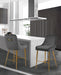 Meridian Furniture - Owen Velvet Counter Stool in Grey- 745Grey - GreatFurnitureDeal