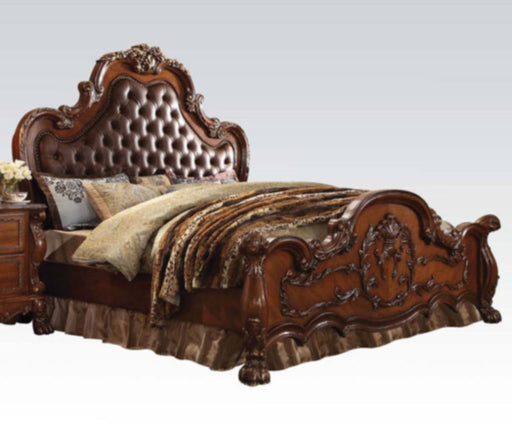 Acme Furniture - Dresden Wood Eastern King Bed in Cherry Oak - 23137EK