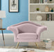 Meridian Furniture - Lips Velvet Chair in Pink - 607Pink-C - GreatFurnitureDeal