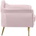 Meridian Furniture - Lips Velvet Chair in Pink - 607Pink-C - GreatFurnitureDeal