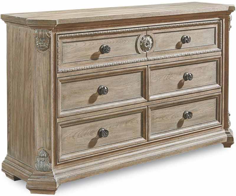 ART Furniture - Arch Salvage Grayson Dresser and Mirror - Parch - 233130-2802-233120-2802 - GreatFurnitureDeal