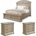 ART Furniture - Arch Salvage Parchment Chambers 3 Piece Eastern King Panel Bedroom Set - 233156-2802-3SET