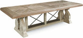ART Furniture - Arch Salvage Parchment Pearce 7 Piece Extendable Rectangular Dining Table Set - 233221-2802-7SET - GreatFurnitureDeal