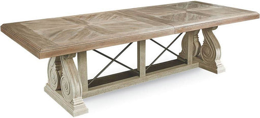 ART Furniture - Arch Salvage Parchment Pearce Extendable Rectangular Dining Table - 233221-2802 - GreatFurnitureDeal