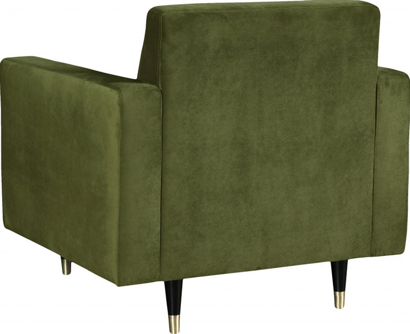 Meridian Furniture - Lola 3 Piece Living Room Set in Olive - 619Olive-S-3SET - GreatFurnitureDeal