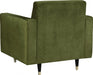 Meridian Furniture - Lola Velvet Chair in Olive - 619Olive-C - GreatFurnitureDeal