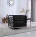 Meridian Furniture - Opal Velvet Chair in Black - 672Black-C - GreatFurnitureDeal
