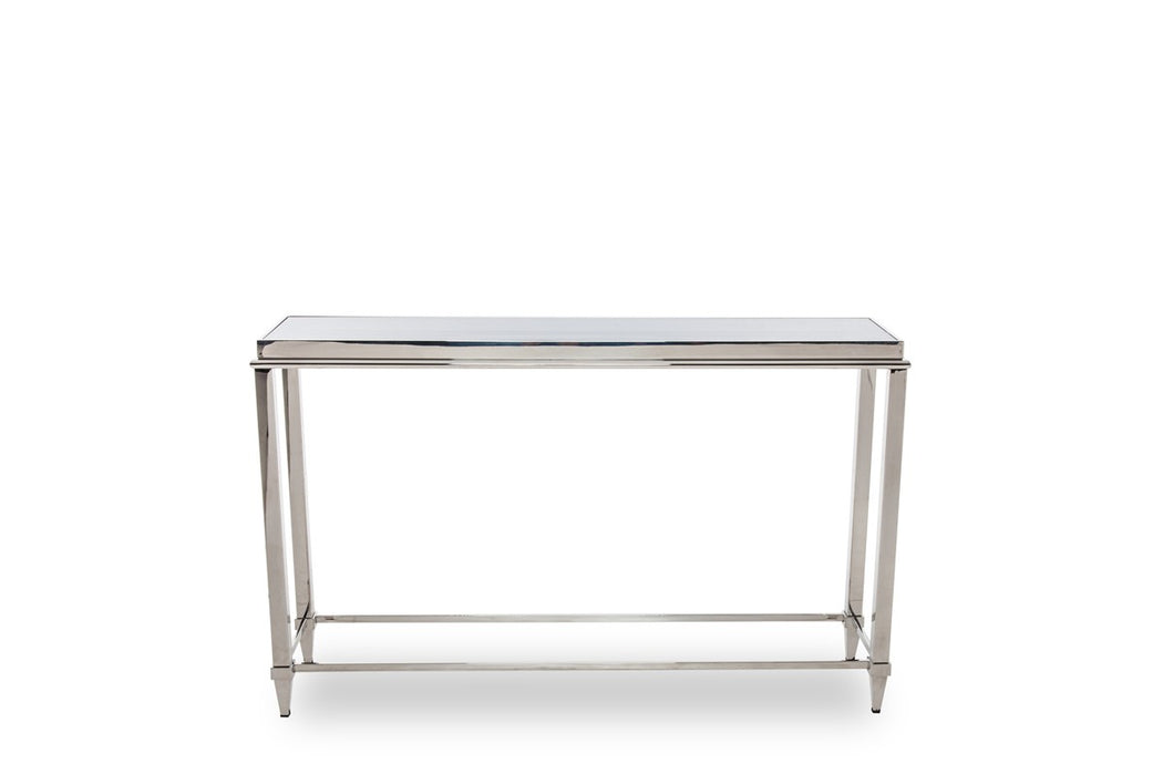 VIG Furniture - Modrest Agar Modern Glass & Stainless Steel Console Table - VGHB235X - GreatFurnitureDeal