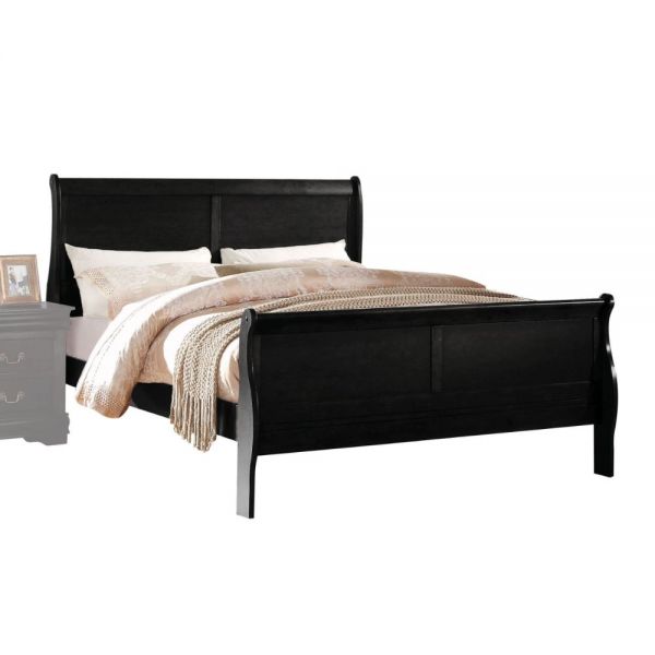 Acme Furniture - Louis Philippe Black 6 Piece Eastern King Bedroom Set - 23727EK-6SET