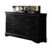 Acme Furniture - Louis Philippe Black 5 Piece Eastern King Bedroom Set - 23727EK-5SET - GreatFurnitureDeal